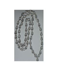 Spatic mala in silver caps and wire