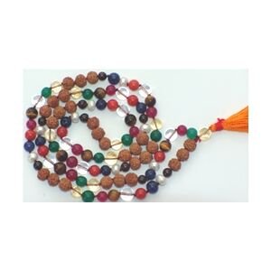 Rudraksha and Navaratna Mala