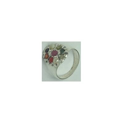 Navaratna Silver Ring