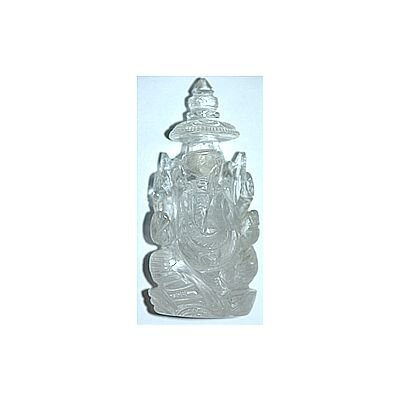 Specially Crafted Quartz Crystal Ganesh