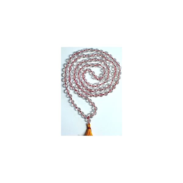 Spatic Mala diamond shaped with knots